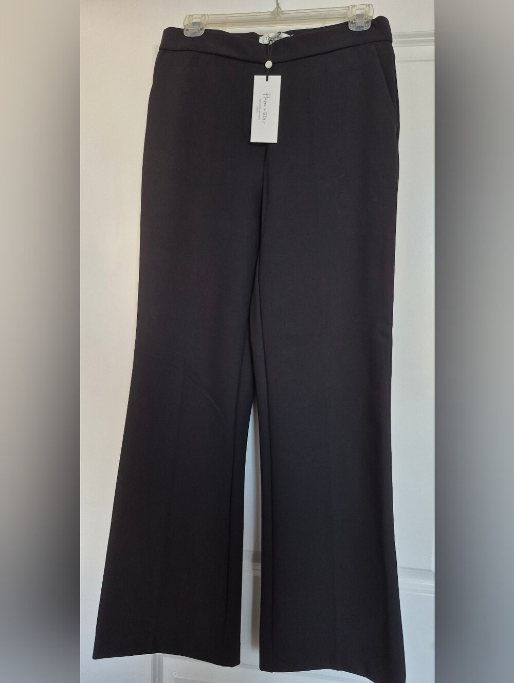 Women's Black Wide-Leg Trousers - Tailored Comfort